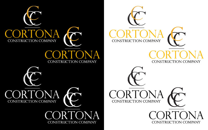 Cortona Construction Company Logo Design - 2026 - Illustrator & InDesign