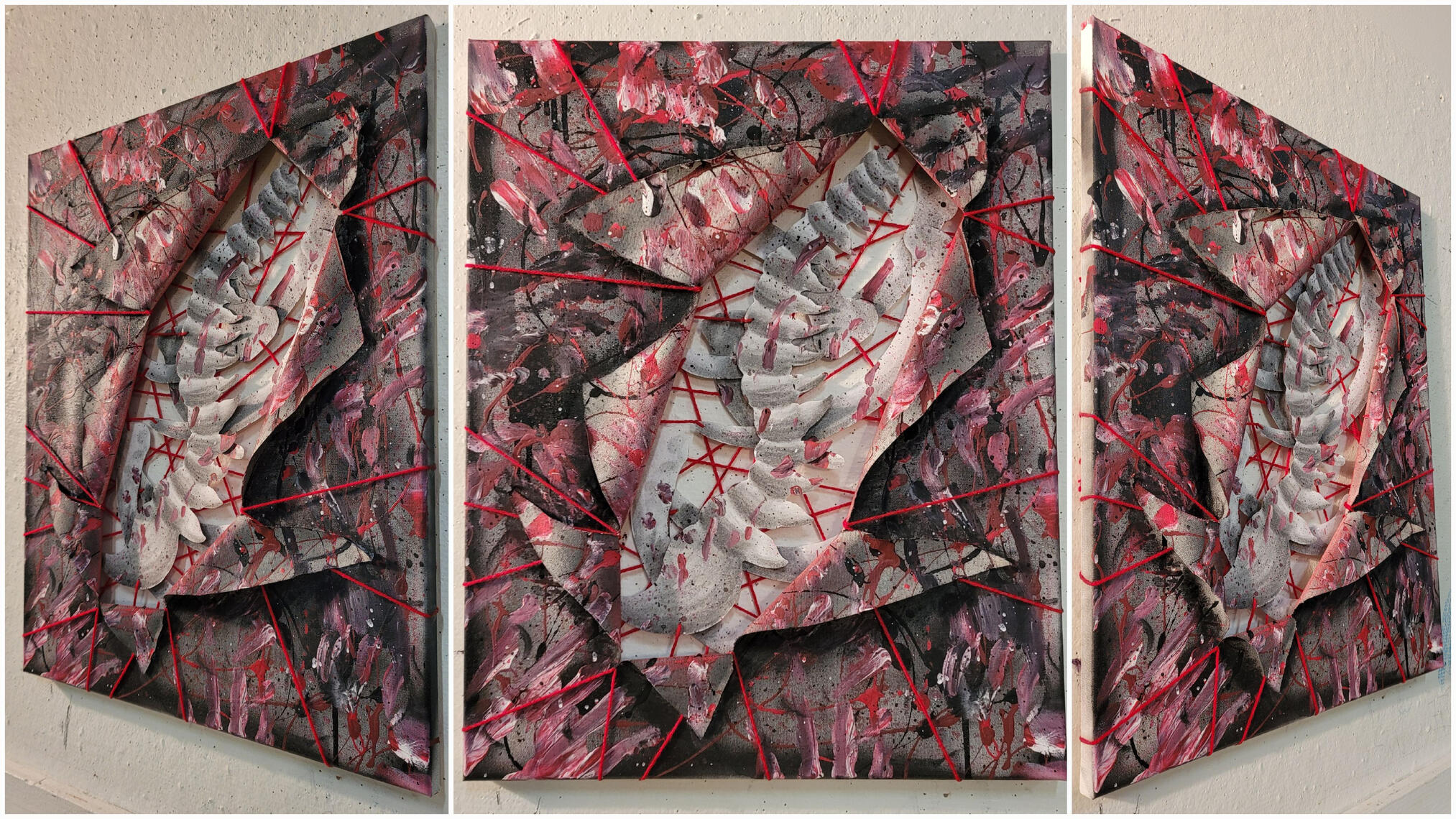 Chaos - 2026 - Multimedia on Ripped Canvas