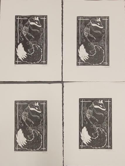 Decay - 2025 - Lino Printing on Paper