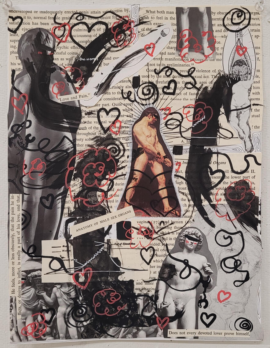 Lust - 2025 - Collage & Marker