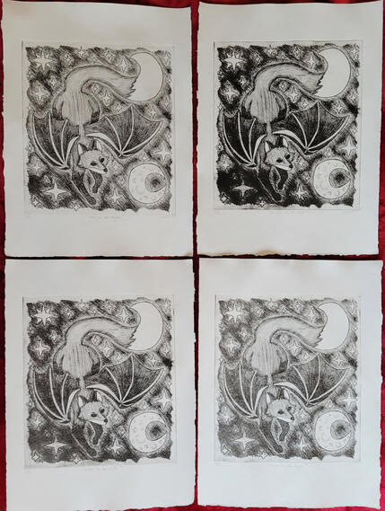 Vixen In The Night - 2026 - Lithography Printing on Paper